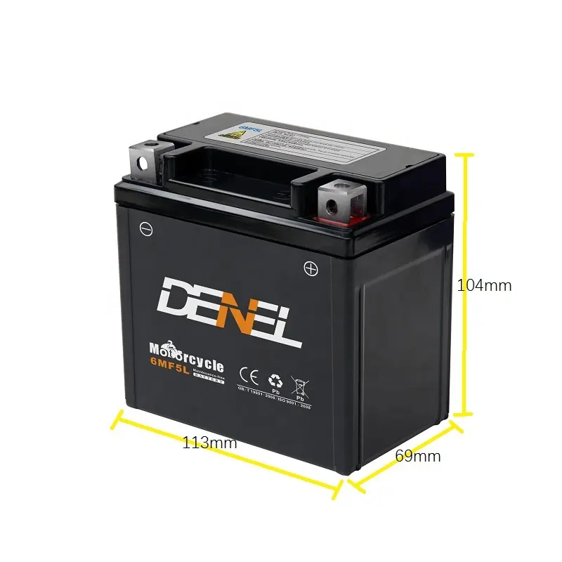 12v DENEL versiegelt wartungsfrei motorrad batterie