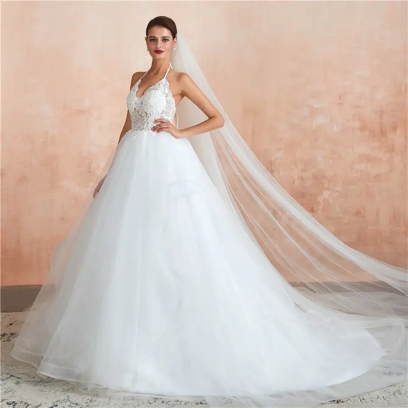 Colore bianco avorio vedi attraverso corsetto abito da ballo abiti da sposa scollo all'americana 2019 foto reale abiti da sposa da sposa di alta qualità