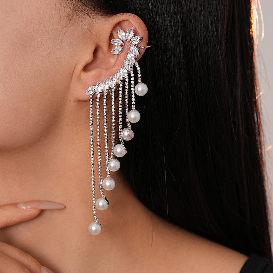 Clip de oreja 3 #-plata-oreja izquierda-bola