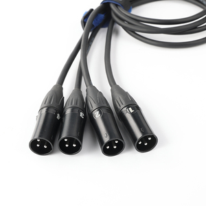 新设计网络转换器DMX RJ45 CAT6母对4 3针XLR公连接器电缆音频适配器信号扩展器分离器 - Product Image 3