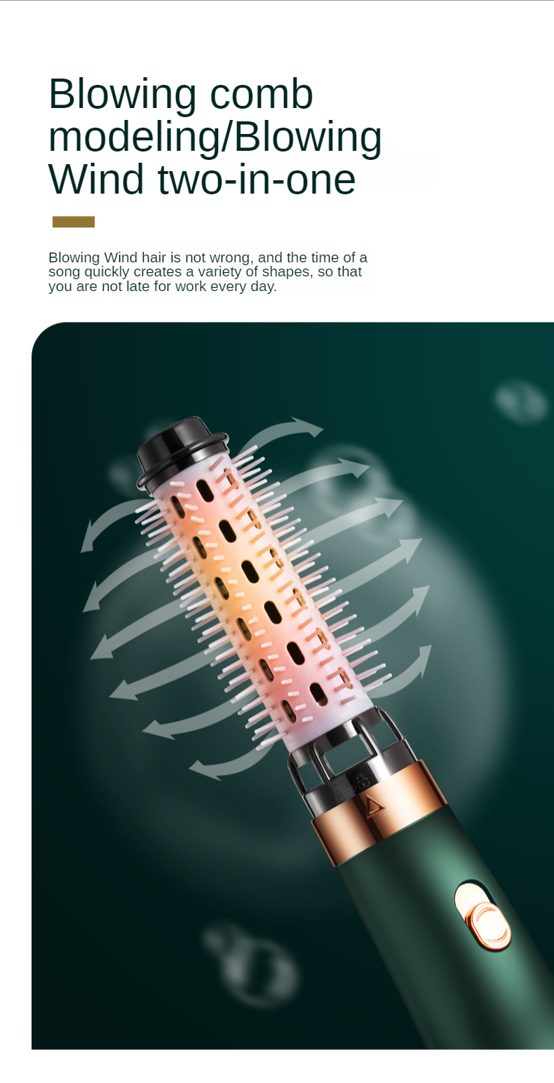 2020 New Arrival Blow Hair Straightener Curler Comb One Step Hair Dryer For Beauty Salon Household