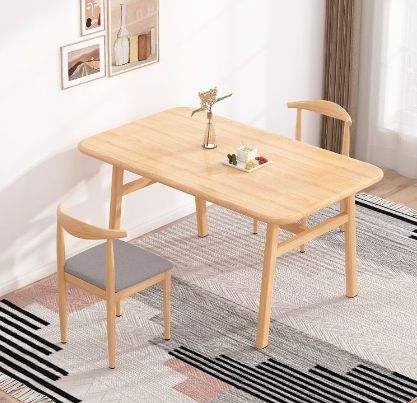 Table rectangulaire + 2 chaises