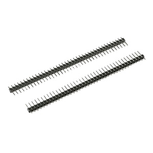 10 pz 40 Pin 1x40 fila singola 2.54 maschio pinza di intestazione del perno fragile per Arduino nero - Product Image 2