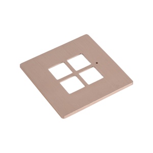 Kustom logam besi tahan karat Data dekoratif pelat wajah bingkai padat aluminium nirkabel <span class=keywords><strong>CNC</strong></span> fabrikasi mesin - Product Image 3