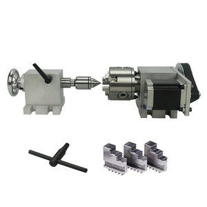 4th <strong>Axis</strong> Dividing Head 6:1 <strong>Rotation</strong> <strong>Axis</strong> <strong>Cnc</strong> Rotary <strong>Axis</strong> Chuck 80mm Activity Tailstock for <strong>CNC</strong> <strong>Router</strong> Engraver Milling Machine - Product Image 1