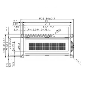 STM-Módulo de pantalla LCD COB Character LCM 1602, 16x2, 16x2 - Product Image 4