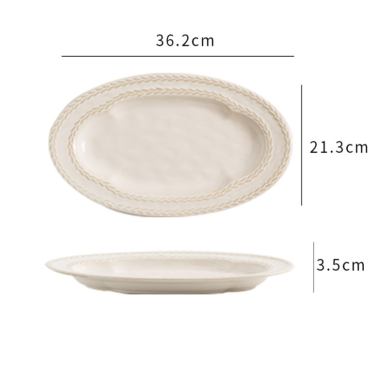 Plato blanco-36,2 cm