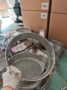 Giao hàng nhanh độ chính xác cao không gỉ phòng thí nghiệm kiểm tra sàng giá ASTM tiêu chuẩn kiểm tra sàng - Product Image 6