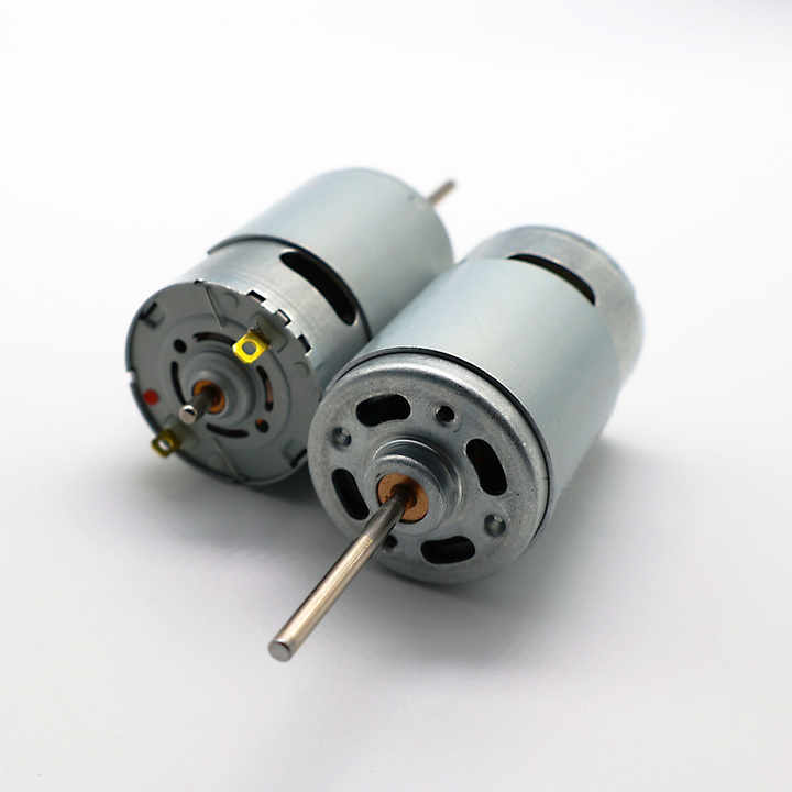 6V 12V 24V Fabrieksleverancier Hoge Prestaties Dc Motor Groot Koppel 555 550 Geborsteld Speelgoed Auto Motor