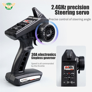 2.4GHz חשמלי מכונית שליטה מרחוק 4wd 1:16 rc מכונית צעצועים פלסטיק rc טנדר בנים מתנה 4*4 rc מכונית - Product Image 6