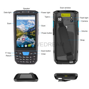 Blovedream T80 Cheapest 2D Barcode Module Handheld QR <strong>Code</strong> Scanner PDA With <strong>Keyboard</strong> 4.5 Inch - Product Image 5