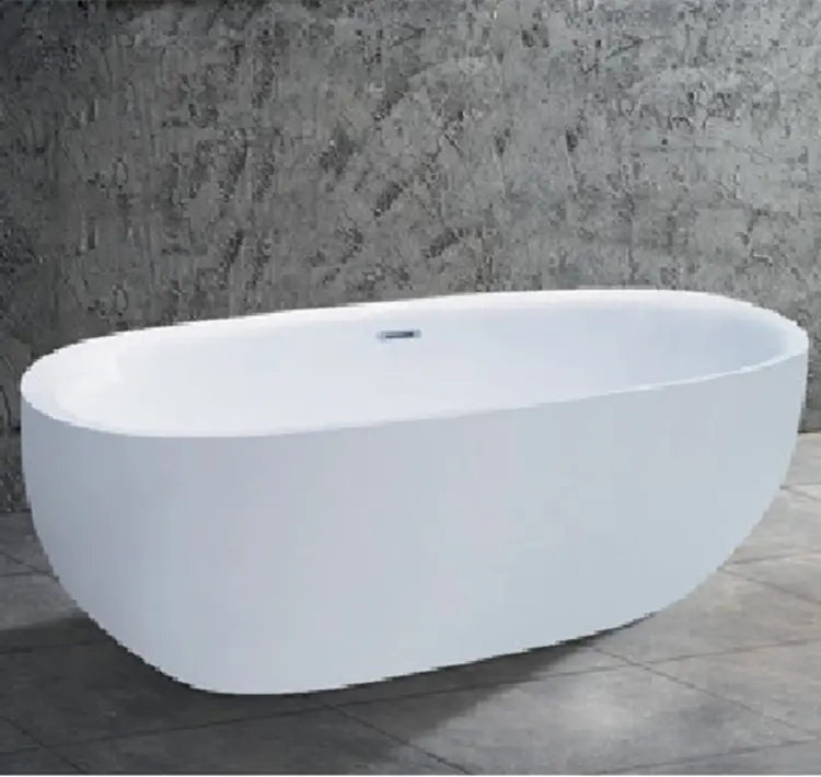 Moderno color blanco baño acrílico de