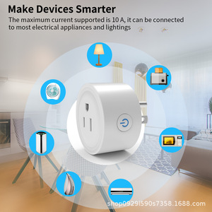 Домашний комплект, измерительная розетка с голосовым Wi-Fi, американская стандартная розетка с дистанционным таймером 10A16A, американская стандартная розетка