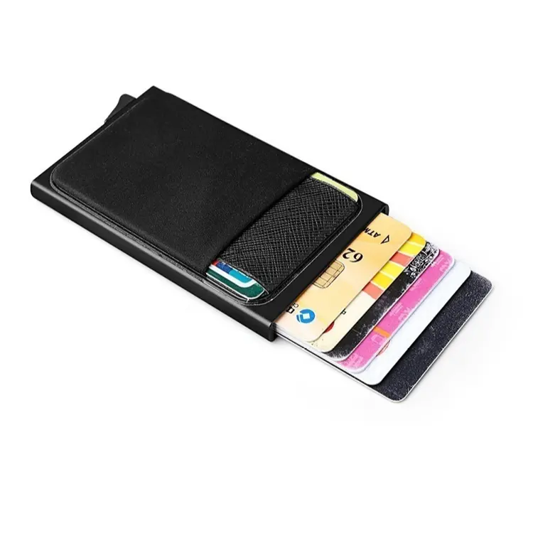 Amazon Best Selling Slim RFIDブロッキングMental Card Holder Wallet Purse Money Wallet