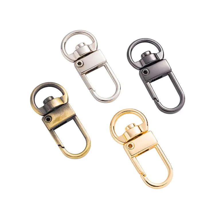 Fabriek Low Moq Goud Kleur Snap Haken Vierkant Oog Metalen Draaibare Gesp Rigger Clips Multifunctionele Handtas Handtas Gespen