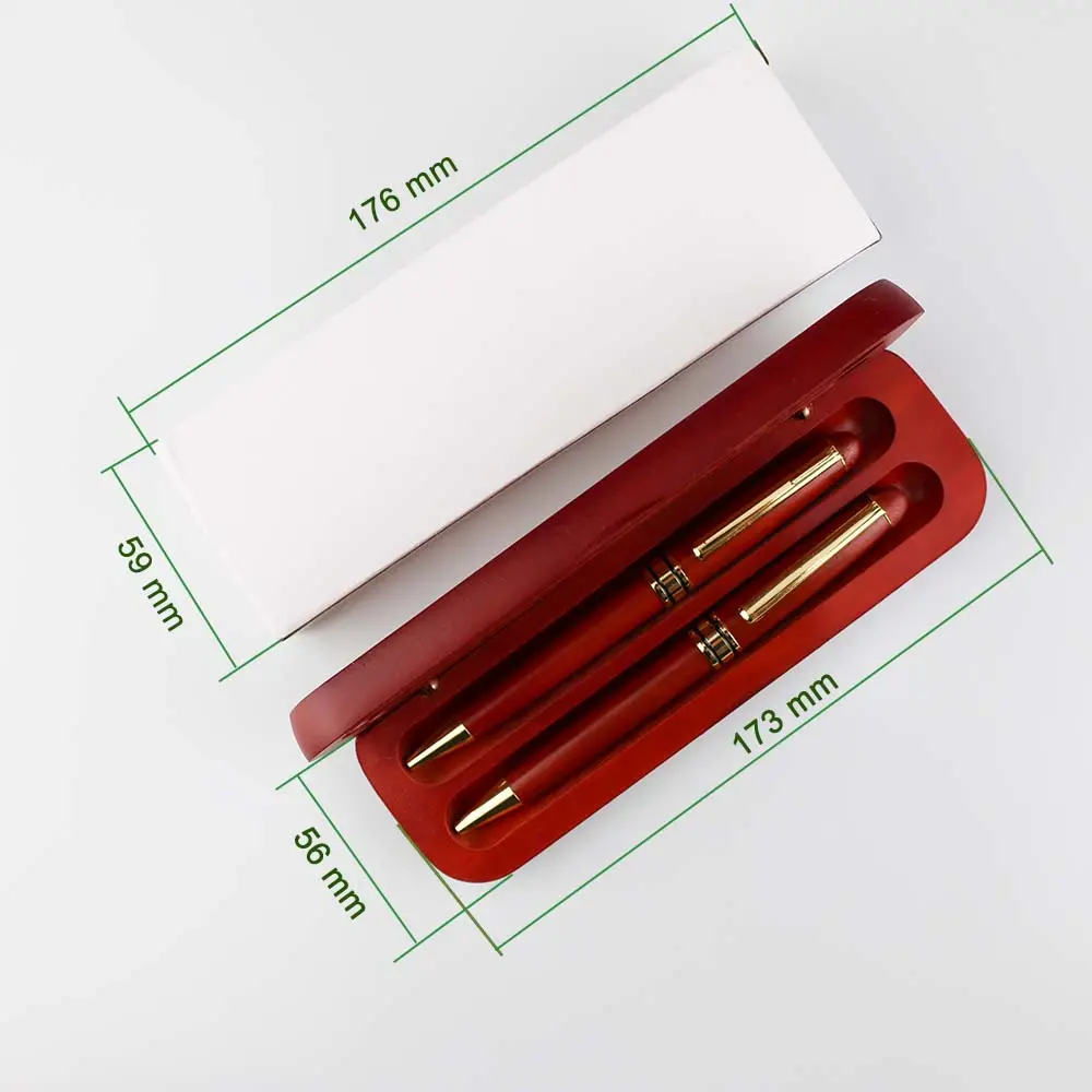 GemFully 2023コーランギフトセットに最適な製品ケースと紙箱付きの豪華な木製ペン