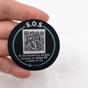 Etiqueta NFC de tela tejida con número de serie de código QR único para camisetas Prensa de calor en etiqueta NFC - Product Image 6