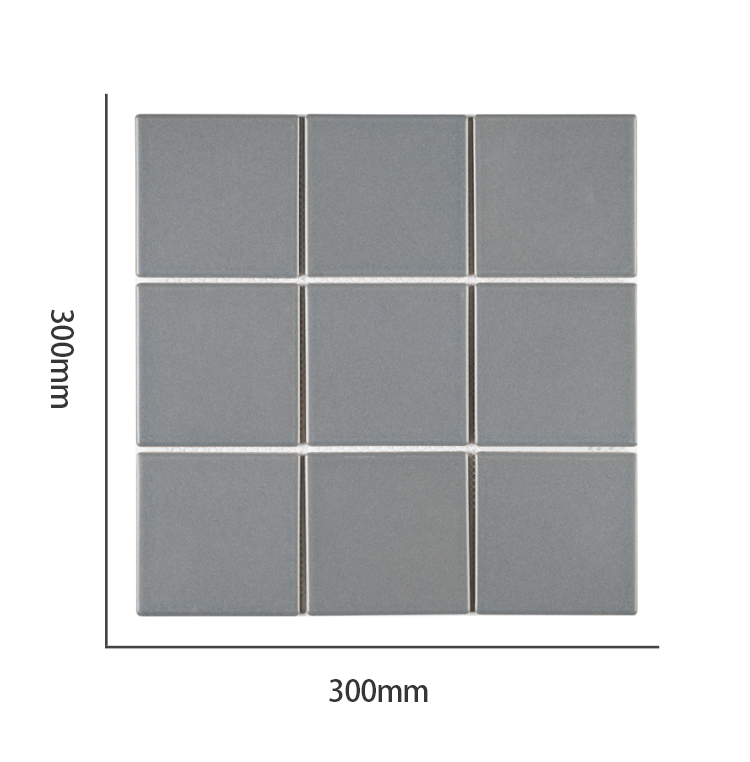 Modern waterproof 600x600 matt mosaic grey porcelain tile internal wall ceramic mosaic