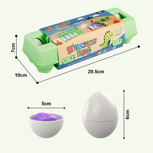 BGL Montessori Sensory Learning Toys 12pcs Plastic Dinosaur Matching Eggs for 2-4 Years Color <strong>Sorting</strong> <strong>Shape</strong> Matching Egg Toy - Product Image 5