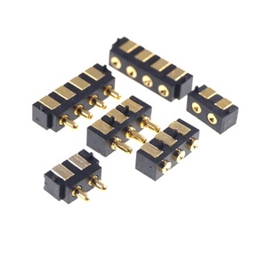 ขอบพื้นผิว PCB 2.5มม. ตารางมุมขวาแนวนอน SMD SMT สปริงโหลด Modular 2 3 4ขา Pogo ขาเชื่อมต่อ - Product Image 6