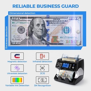 Máquina contadora de billetes clasificadora de denominación personalizada al mejor precio, contador de dinero en efectivo portátil, contador de dinero mixto - Product Image 4