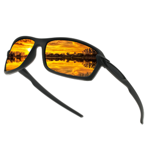 Lunettes de soleil de sport de plein air pour adultes avec protection UV Lunettes de vélo à lentille Gold Tac Cadre en résine à la mode pour la randonnée - Product Image 3