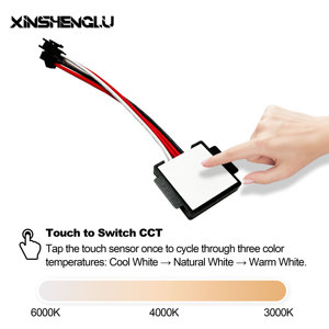 XINSHENGLU DC12V 3A 36W Bathroom Touch Mirror <strong>Switch</strong> Dimmer LED <strong>Lights</strong> Three Colors Single Touch <strong>Sensor</strong> <strong>Switch</strong> for Makeup Mirror - Product Image 4