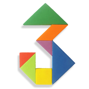 2024 özel çevre 3-5-7 çocuk eğitici oyuncak renkli EVA köpük klasik iq tangram bulmaca desen kurulu oyunu - Product Image 4