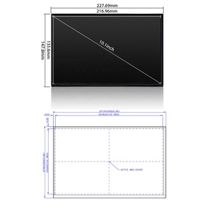 AUO จอ LCD ขนาด10.1นิ้วของแท้1280(RGB)* 800 WXGA 149PPI ความสว่างสูงความคมชัดสูงโมดูล LCD แบบพกพาพร้อมไดรเวอร์ LED - Product Image 2