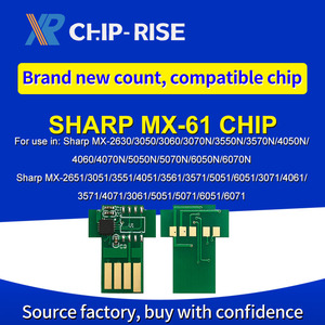 Keskin yazıcılar için ChipRise MX-61 40K lazer kartuş çip MX-<span class=keywords><strong>2630</strong></span> 3050 3060 3070N 35353570n 40compatible uyumlu Sharp yazıcılar