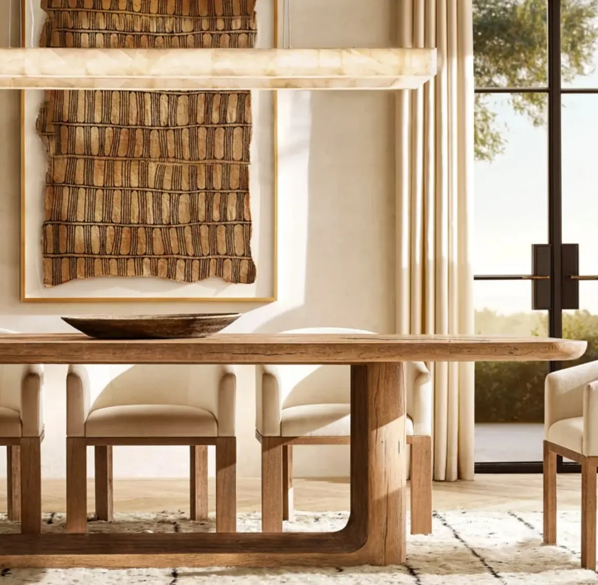 नई आगमन लक्जरी फर्नीचर खाने की मेज आयताकार खाने की मेज सेट लकड़ी ओक ठोस लकड़ी की मेज और कुर्सियों सेट