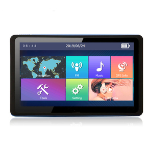 Bán hàng nóng Mediatek 256M/8GB FM 7 inch xe tải di động xe lái xe GPS navigation bản đồ miễn phí cho Pioneer - Product Image 1