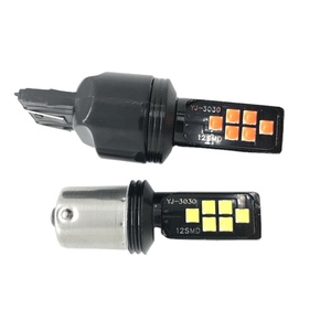 หลอดไฟเบรคท้ายท้ายรถแคนบัสแบบ T20 12SMD LED 3030 1156/1157สัญญาณเลี้ยวใช้ได้กับ12-24โวลต์7443 7440อุปกรณ์ตกแต่งรถยนต์ - Product Image 3