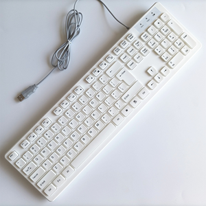104 teclas versión estándar con cable Chocolate teclado de oficina de negocios al por mayor personalización varios idiomas teclados de juego - Product Image 1