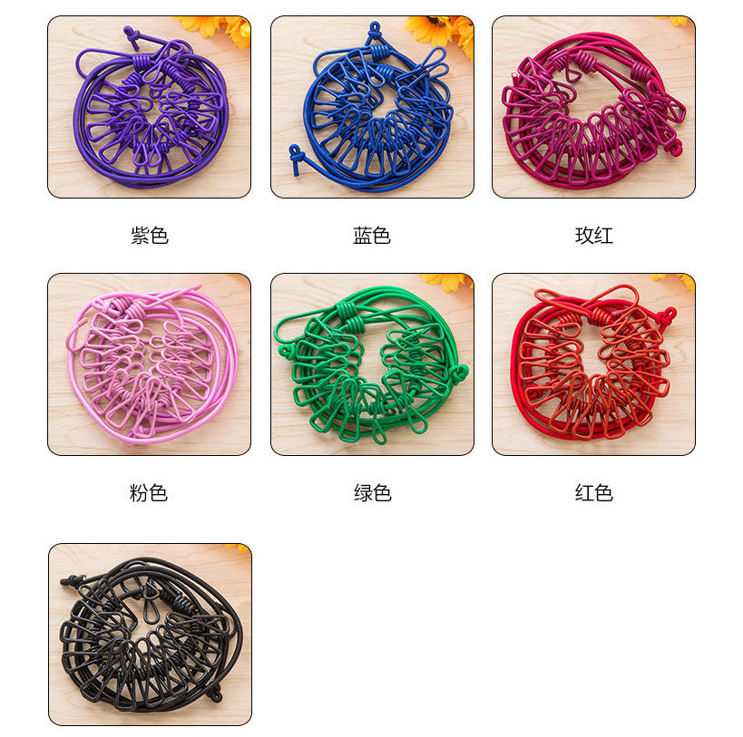 Corde à linge rétractable-couleur aléatoire 1 pièce
