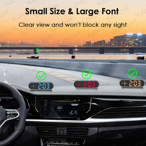 Low Cost New Colorful Display GPS Digital Speedometer Time Clock HUD Display Over-speed Alarm KMH <strong>MPH</strong> Switch for All Cars - Product Image 3