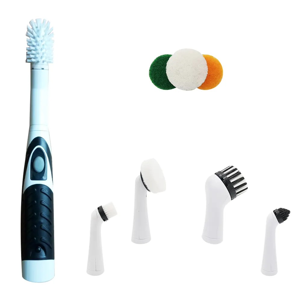 5 in1 Floor Electric Cleaning Brush Bathroom Electric Sonic Scrubber Cleaning Brush