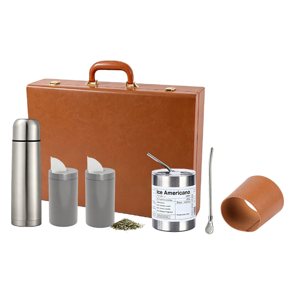 Ensemble cadeau de luxe pour entreprise : thermos isotherme personnalisé pour thé