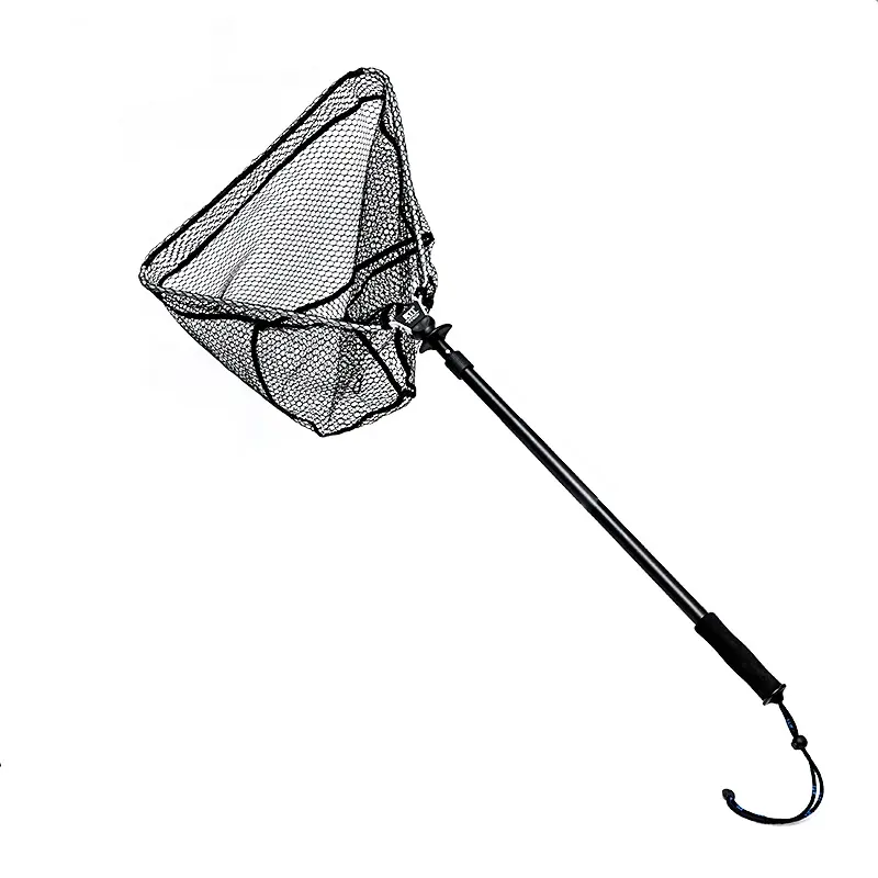 Red de pesca de carpa plegable, monofilamento recubierto de nailon, gran oferta