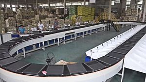 Dispositivo di smistamento logistico di alta qualità con Scanner a doppia faccia scansionatrice a dimensione statica
