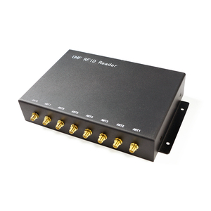 Lector RFID de largo alcance, antena 33dBi, ISO 18000-6C, 8 puertos UHF, lector RFID integrado para Control de acceso