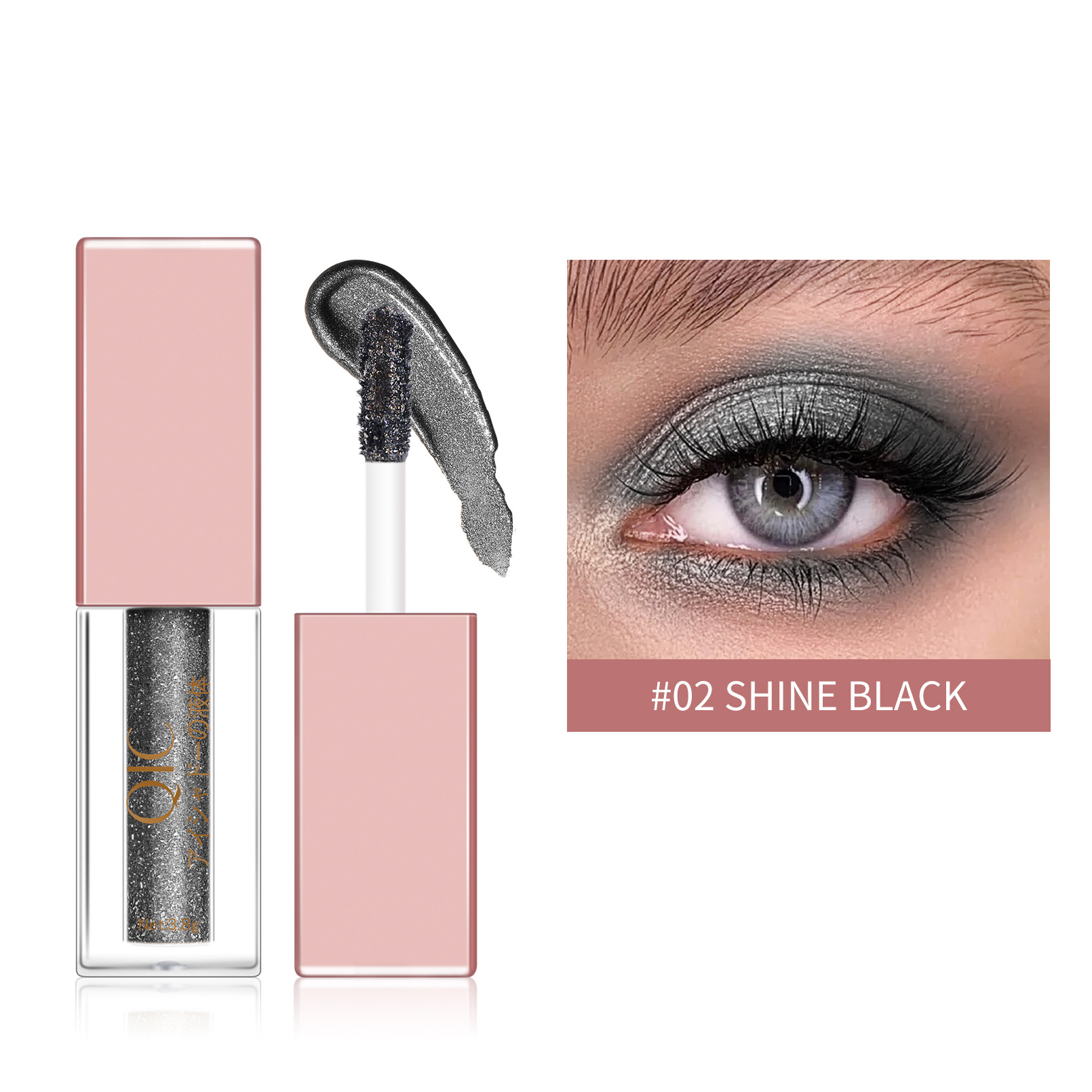 2 confezioni nere lucide - 38g
