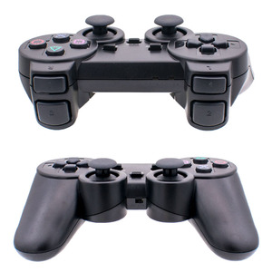 PS2ゲーム用第2世代2.4Gワイヤレス透明ジョイパッドゲーミングコントローラーダブル振動モーター付き機能ゲームパッド
