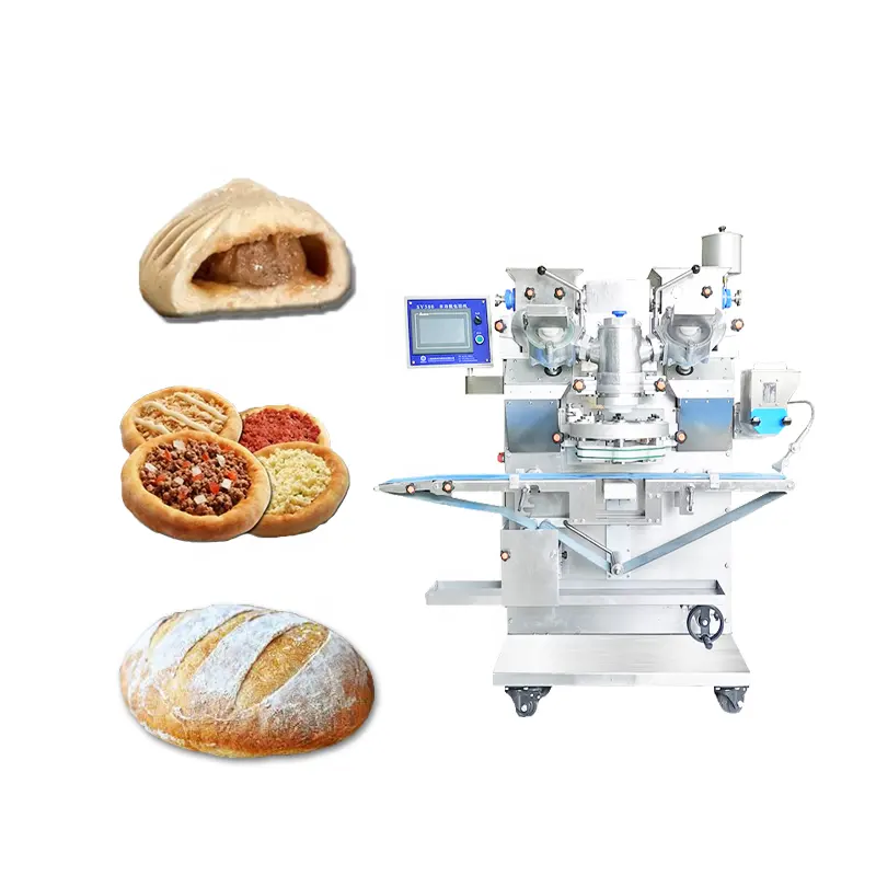 2023 newly designed multifunction steamed stuffed bun bread pizza making machine encrusting machine for bakery