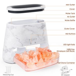 Aroma <strong>Diffuser</strong> with Flame and Himalaya Salt with 200ml Capacity - Product Image 3