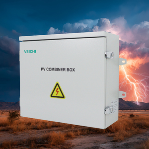 VEICHI電気DCコンバイナーボックス1000V DC 30Aパッドロック可能ラッチ4弦1出力 - Product Image 1