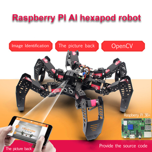 Finito 18DOF Hexapod Robot 2DOF PTZ Spider Robot con Scheda Principale per Raspberry Pi 4B/1G - Product Image 6