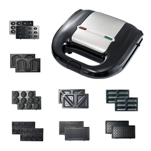 Bán Buôn Có Thể Tháo Rời 8 Trong 1 Double Side Sưởi Ấm Nhiệt Độ Thông Minh Điều Khiển Ăn Sáng Nhà Sản Xuất Không Dính Lớp Phủ Bánh Sandwich Nhà Sản Xuất - Product Image 2