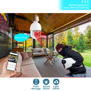 2K HD Resolución Smart WiFi Cámara Sistema de seguridad para el hogar Ip66 Impermeable Inalámbrico Wifi Ptz Bombilla Cámara - Product Image 4
