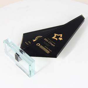 Creative Patent Style Black Crystal Trophy OEM Base Color and Logo Quality Crystal Trophy Personalized Activities <strong>Award</strong> Trophy - Product Image 5